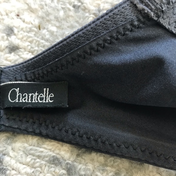 CHANTELLE orangerie grey lace plunge bra 34D - Picture 4 of 5